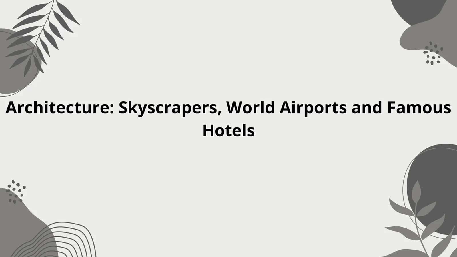 Skyscrapers 1
