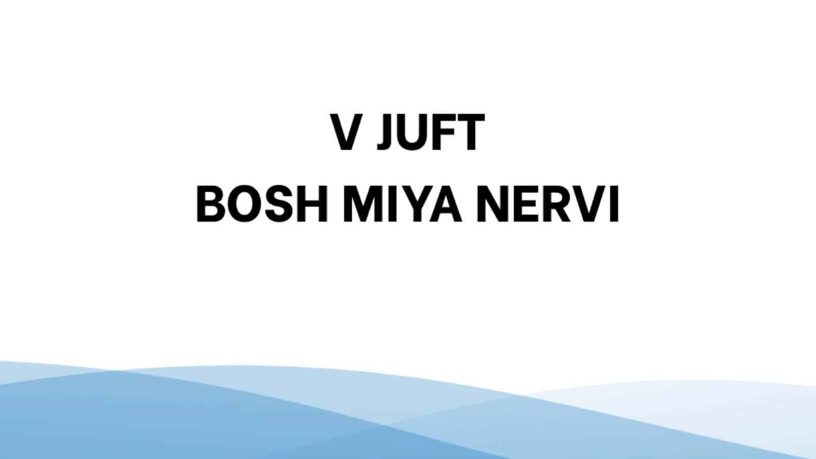V Juft Bosh Miya Nervi 1