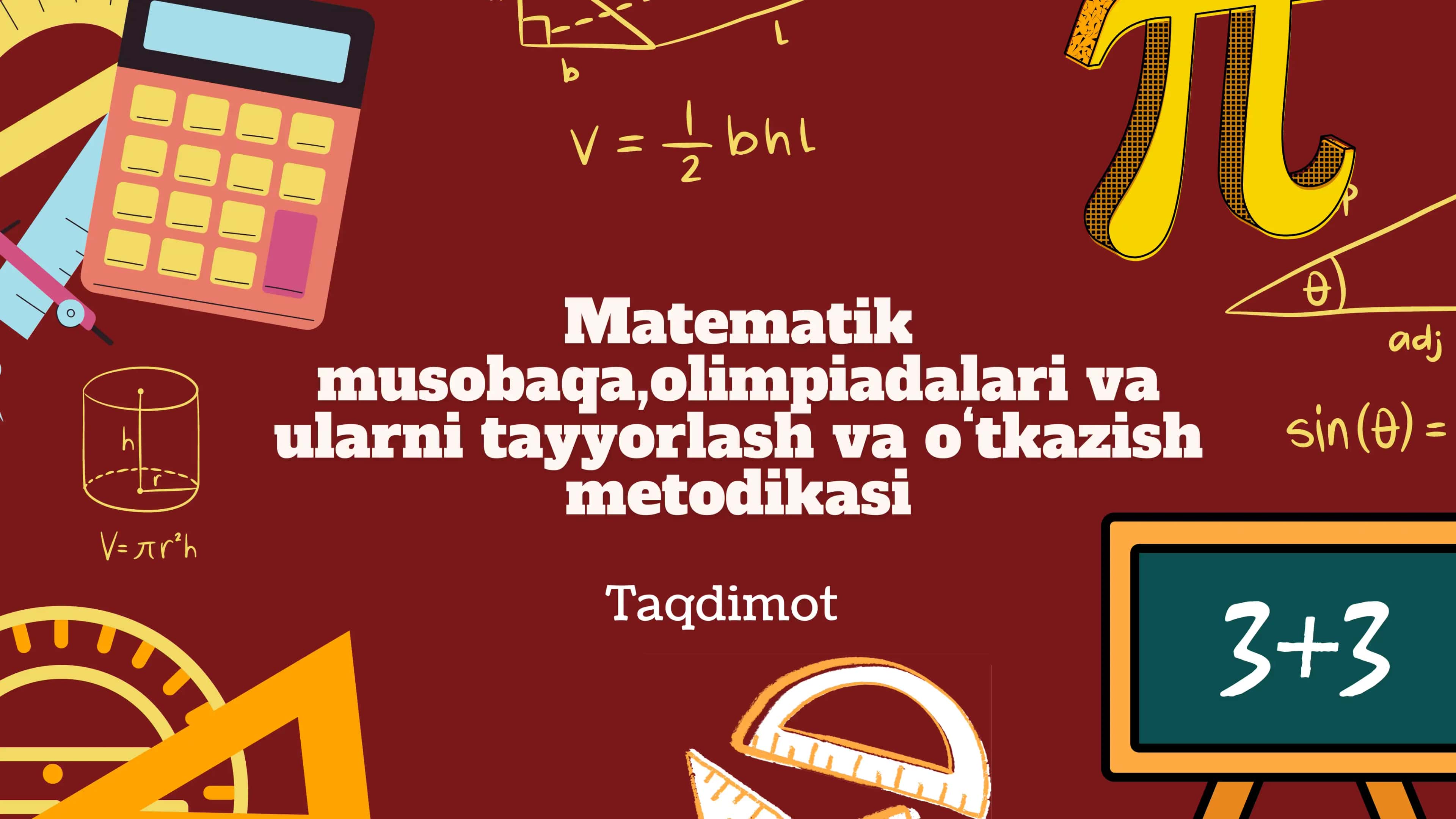 Matematik olimpiadalarga tayyorgarlik metodikasi, iqtidorli yoshlarni saralash va yo‘naltirish uchun 1
