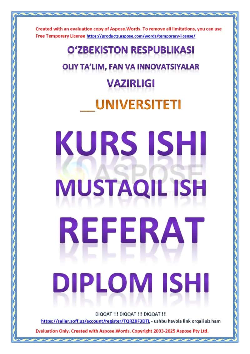 Axborot tizimlari bo‘yicha referat 1