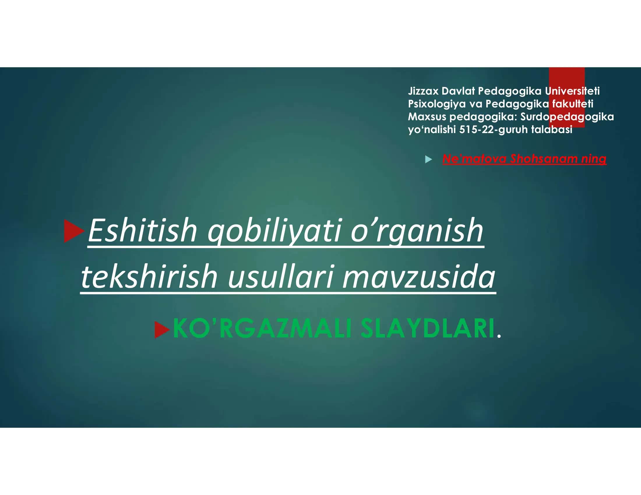 Surdopedagogika 1