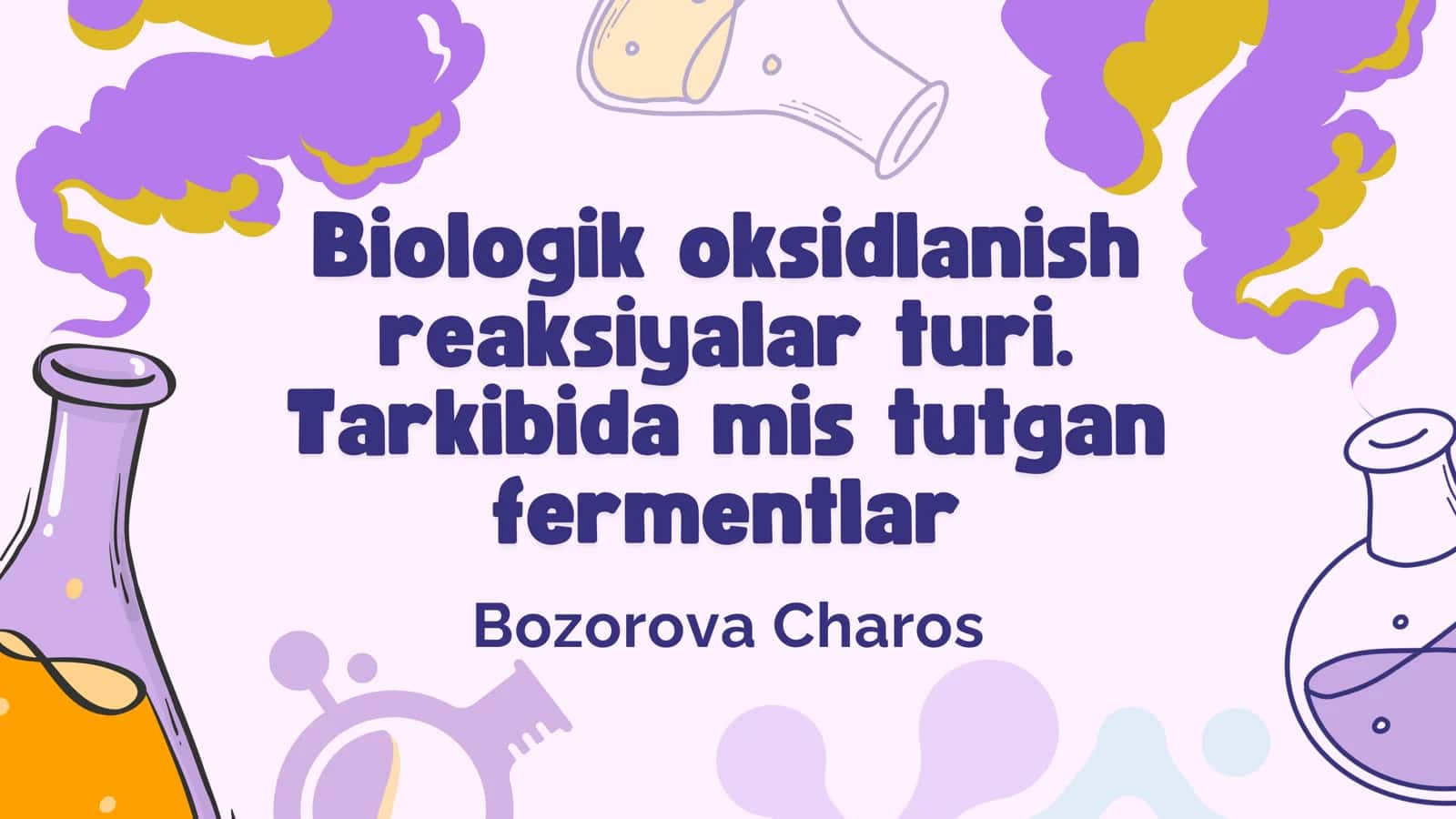Biologik oksidlanish reaksiyalar turi 1