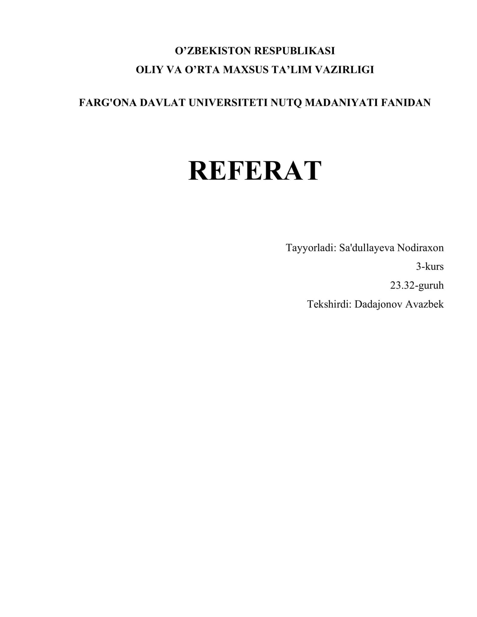 NUTQ VA UNI RIVOJLANTIRISH: NUTQDAN UNUMLI FOYDALANISHNING AHAMIYATI 1