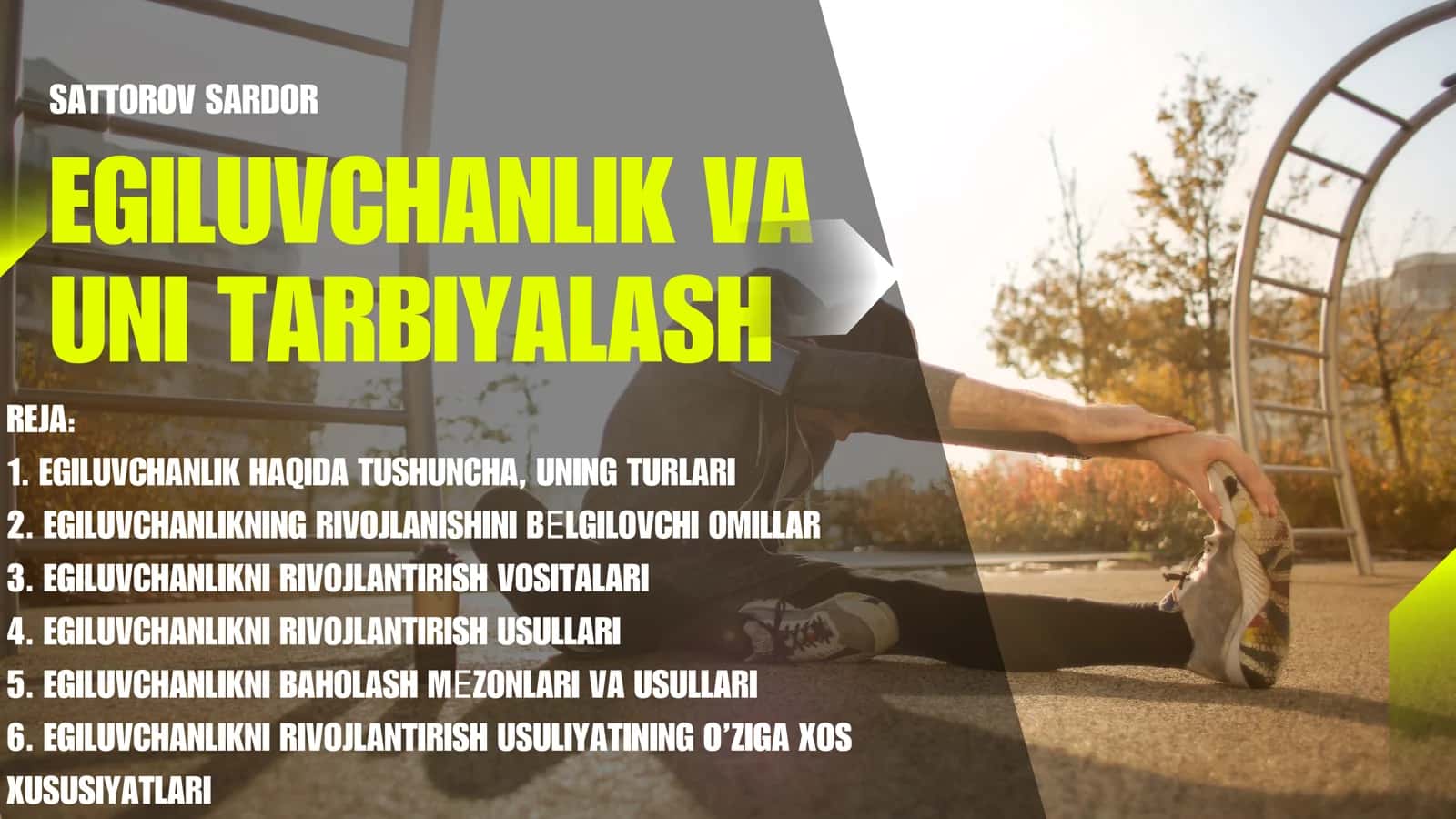 Egiluvchanlik va Uni Tarbiyalash 1