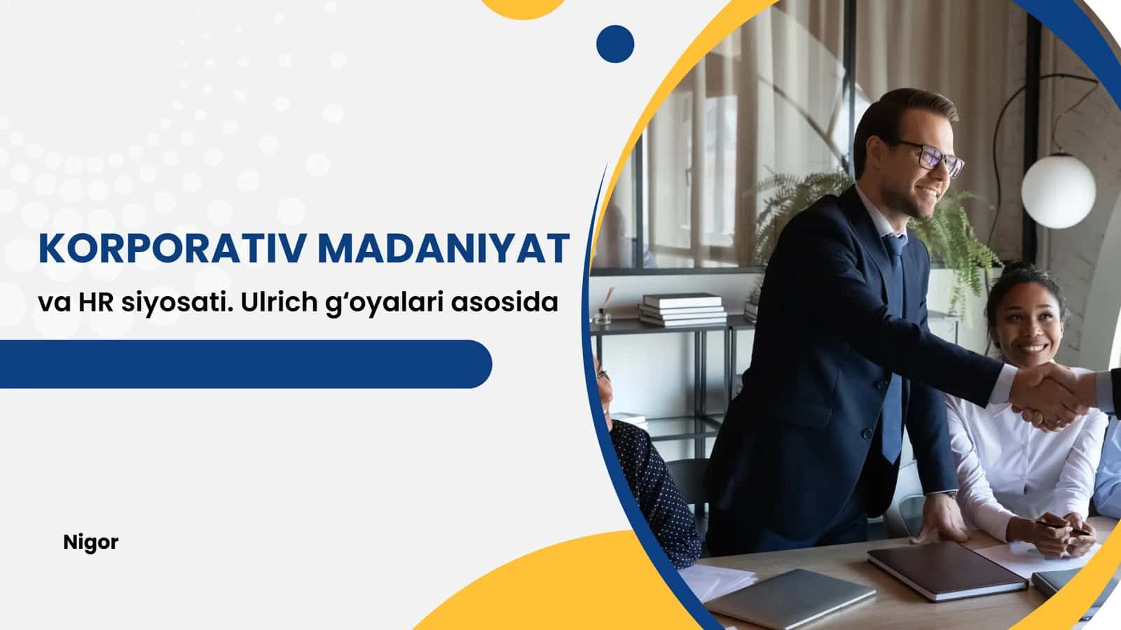 HR siyosati va korporativ madaniyat 1