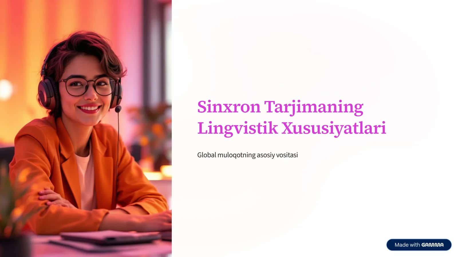 Sinxron Tarjimaning Lingvistik Xususiyatlari 1
