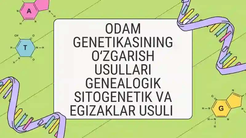 Mavzu: Odamlar genetikasi (genetika)