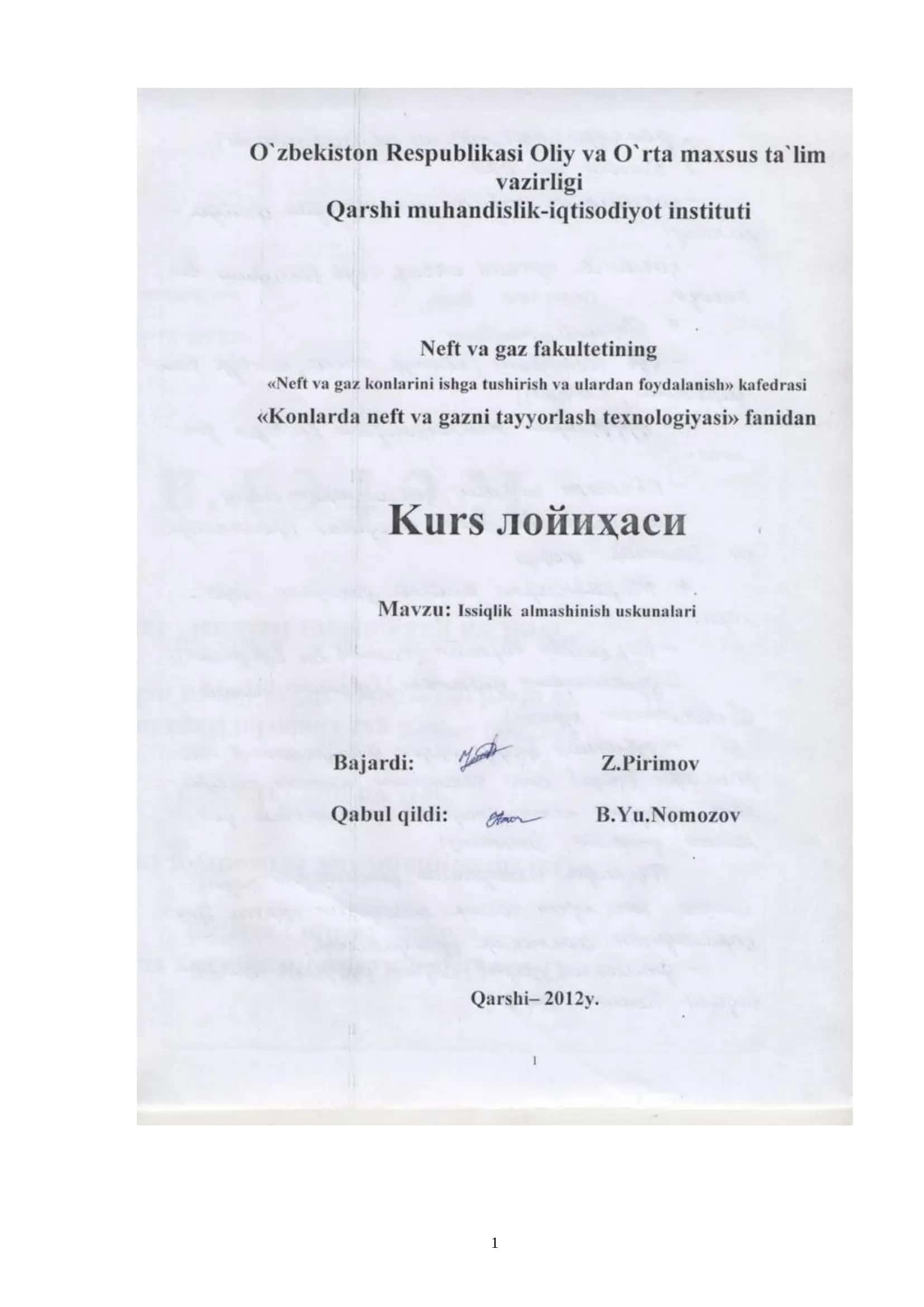 Neft va gaz sanoati 1