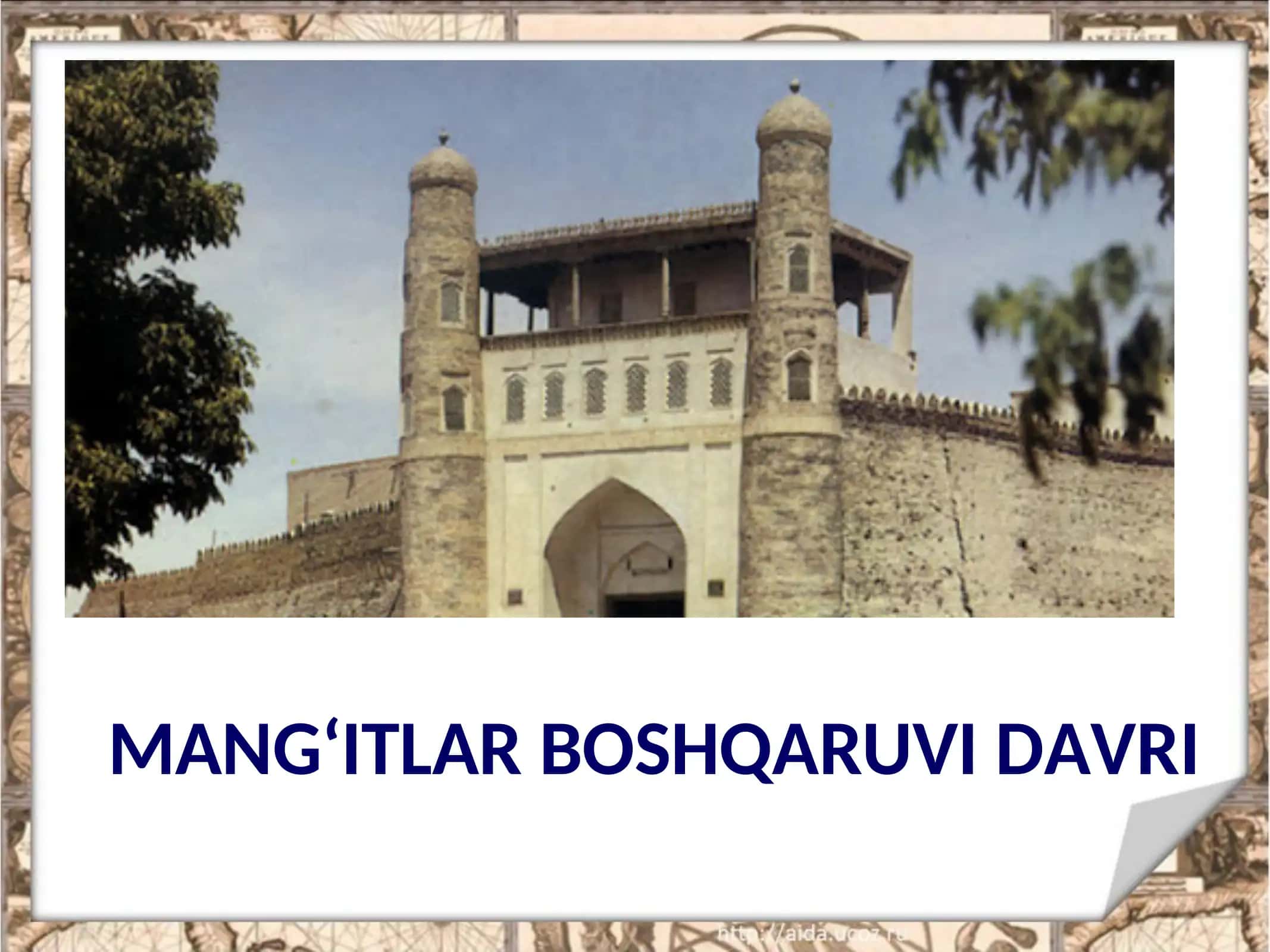 Mang‘itlar Boshqaruv Davri 1