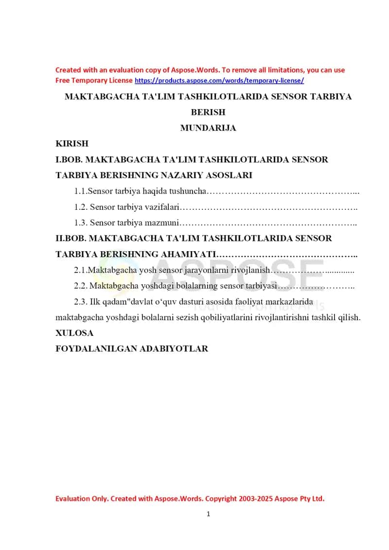 Maktabgacha ta'lim tashkilotlarida sensor tarbiya berish 1