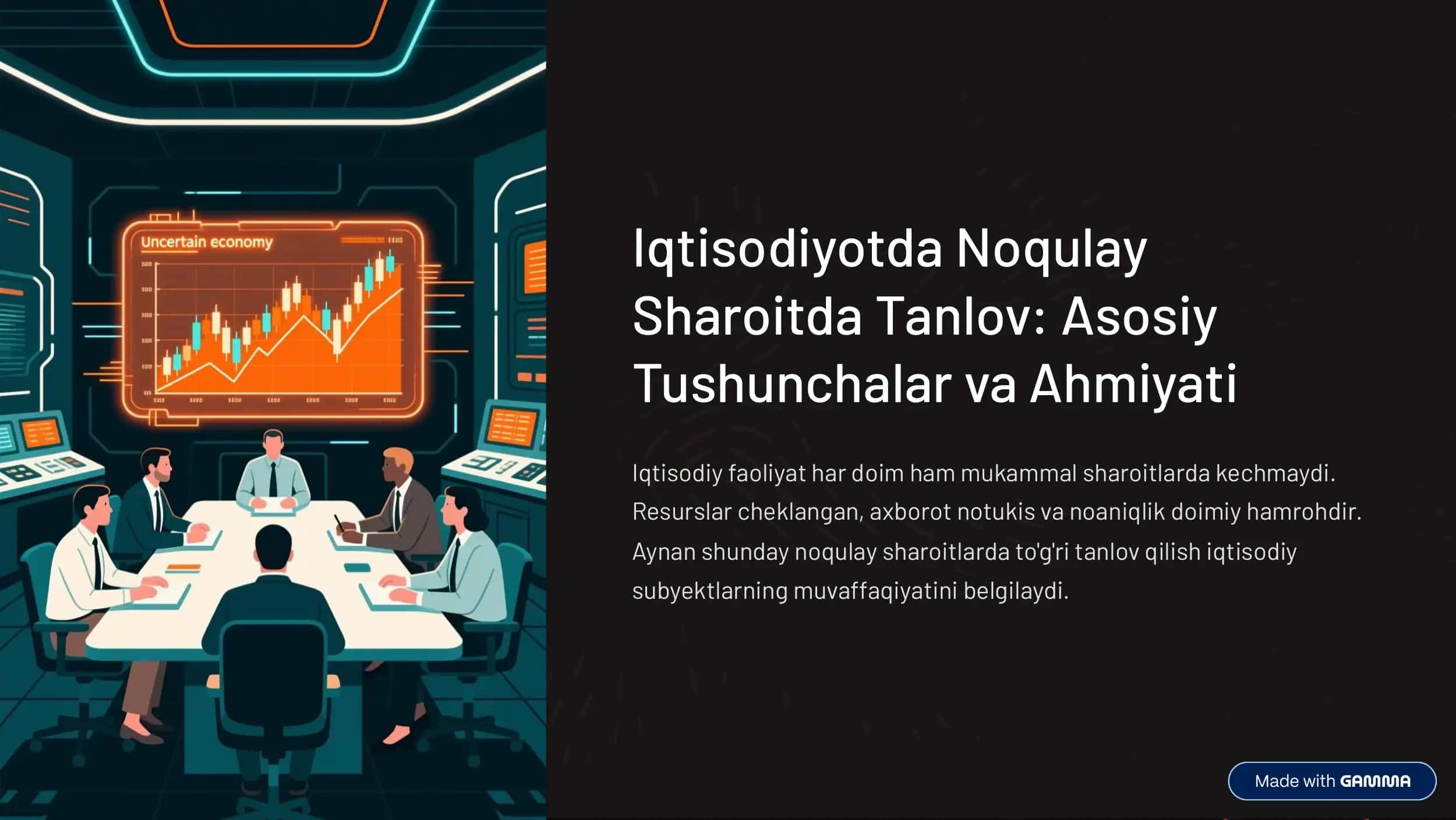 Iqtisodiyotda Noqulay Sharoitlar 1