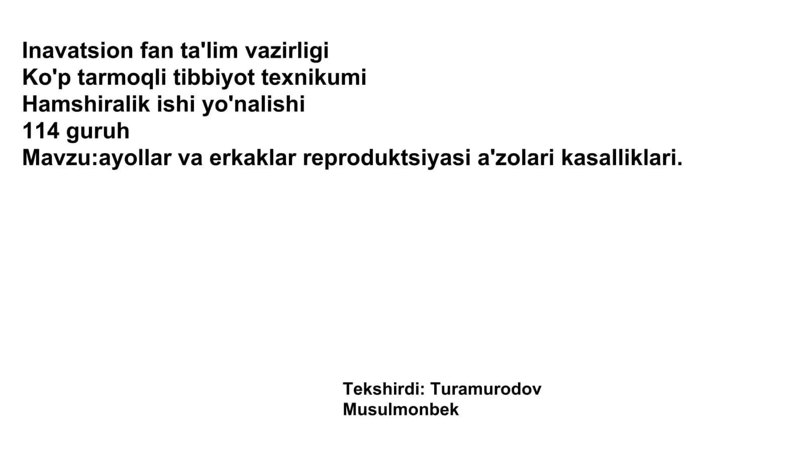 Turamurodov Musulmonbek 1