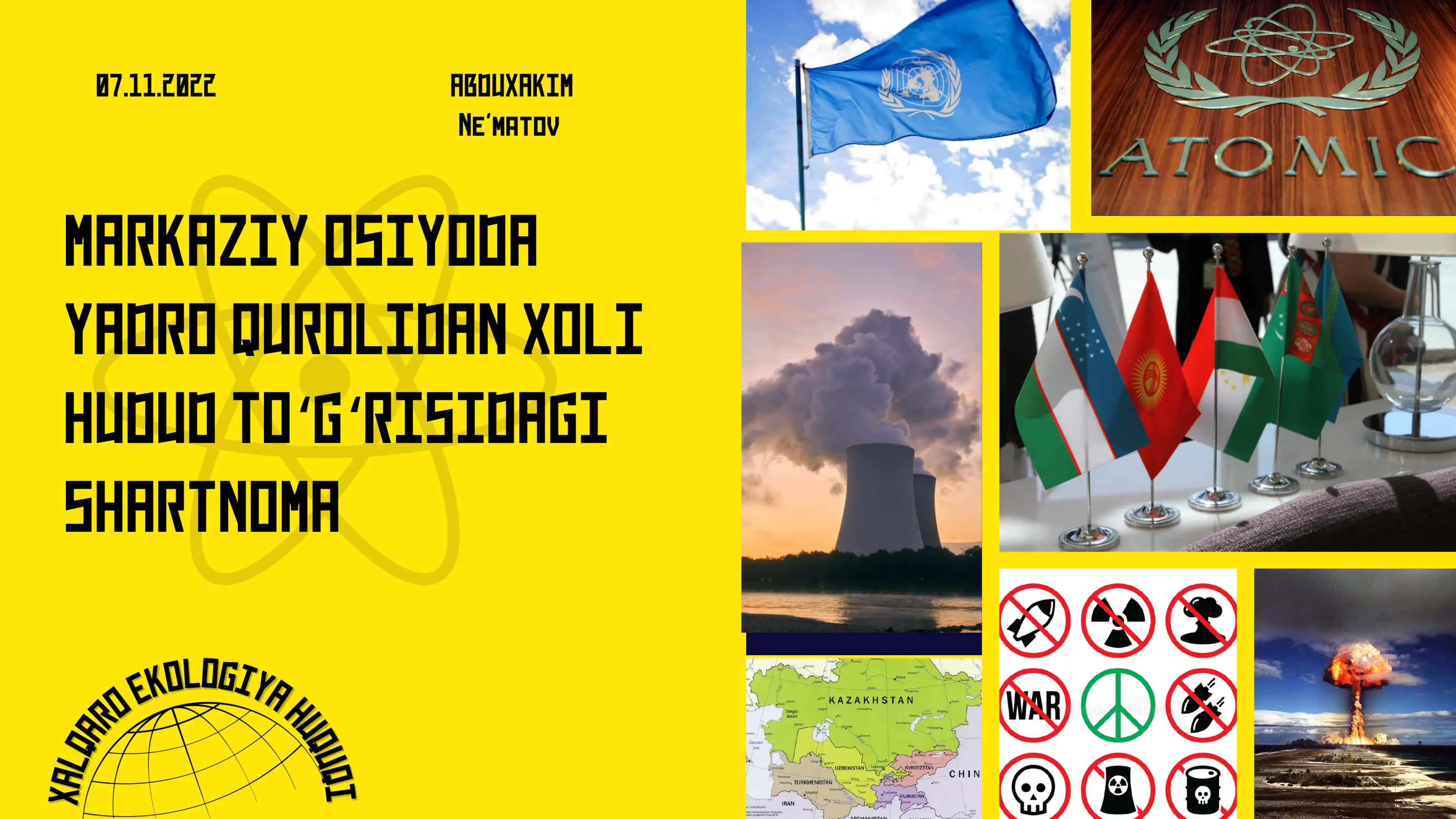 MARKAZIY OSIYODA YADRO QUROLIDAN XOLI HUDUD TOʻGʻRISIDAGI SHARTNOMA 1