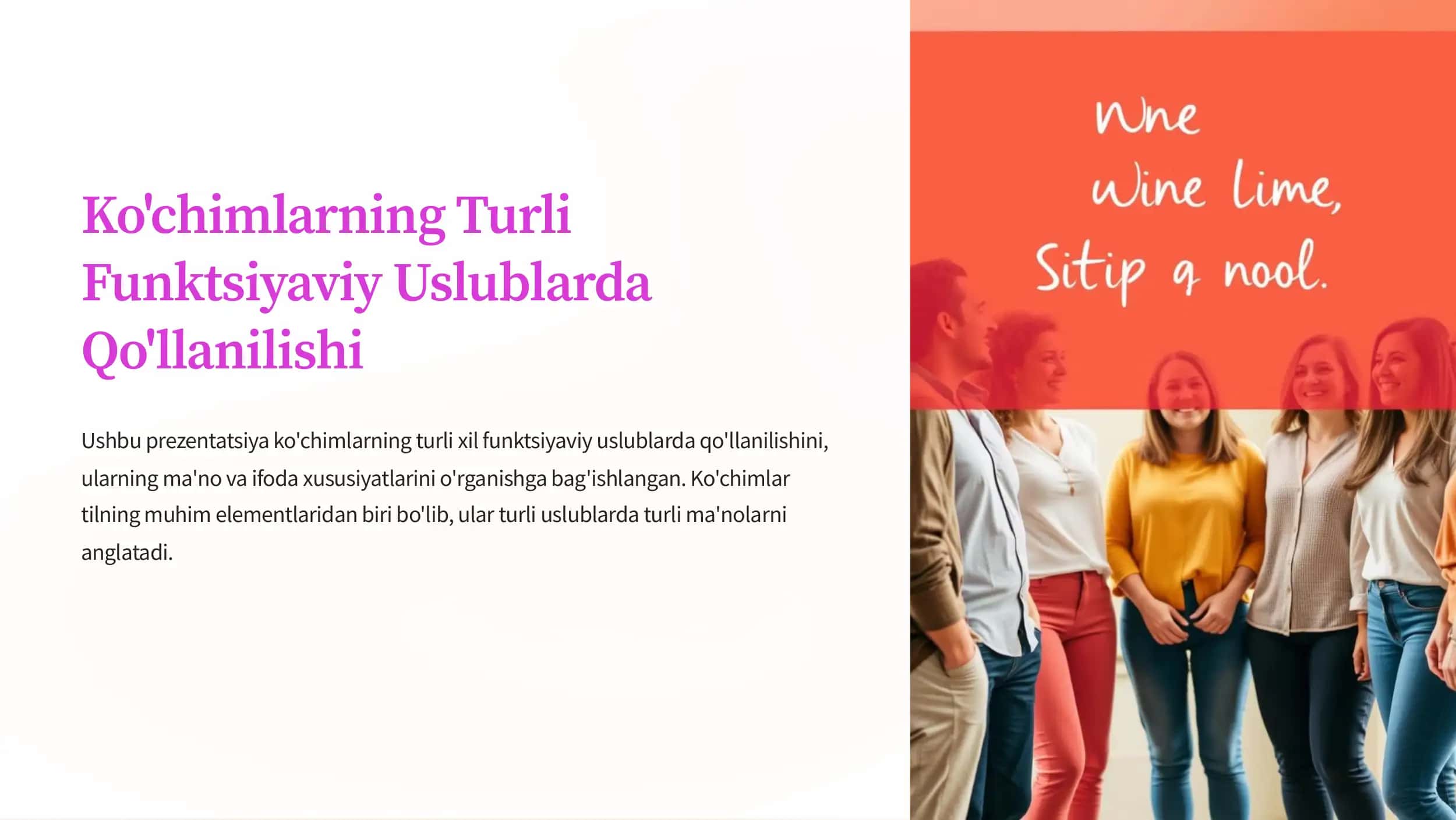 Ko'chimlarning Turli Funktsiyaviy Uslublarda Qo'llanilishi 1
