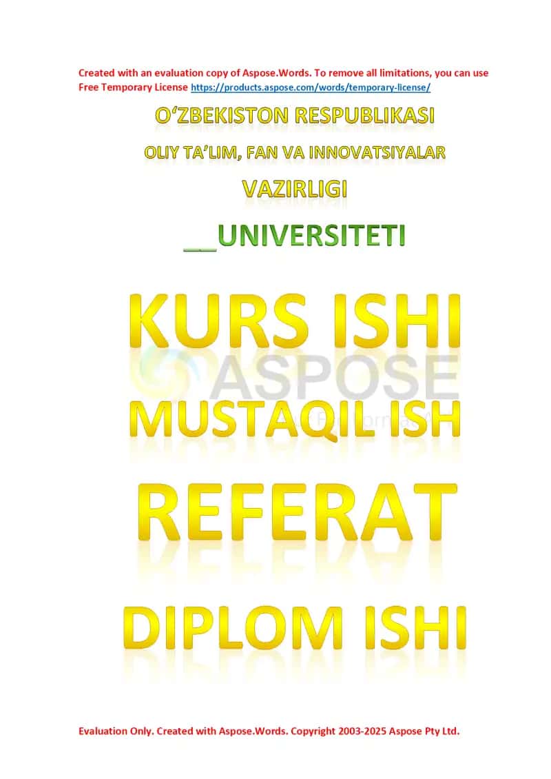 Yog‘ochdan tayyorlanadigan buyumlar va mahsulotlarga xomashyo tanlash va tayyorlashda yog‘och materiallarning xossalari va ishlatilishi o‘rganish 1