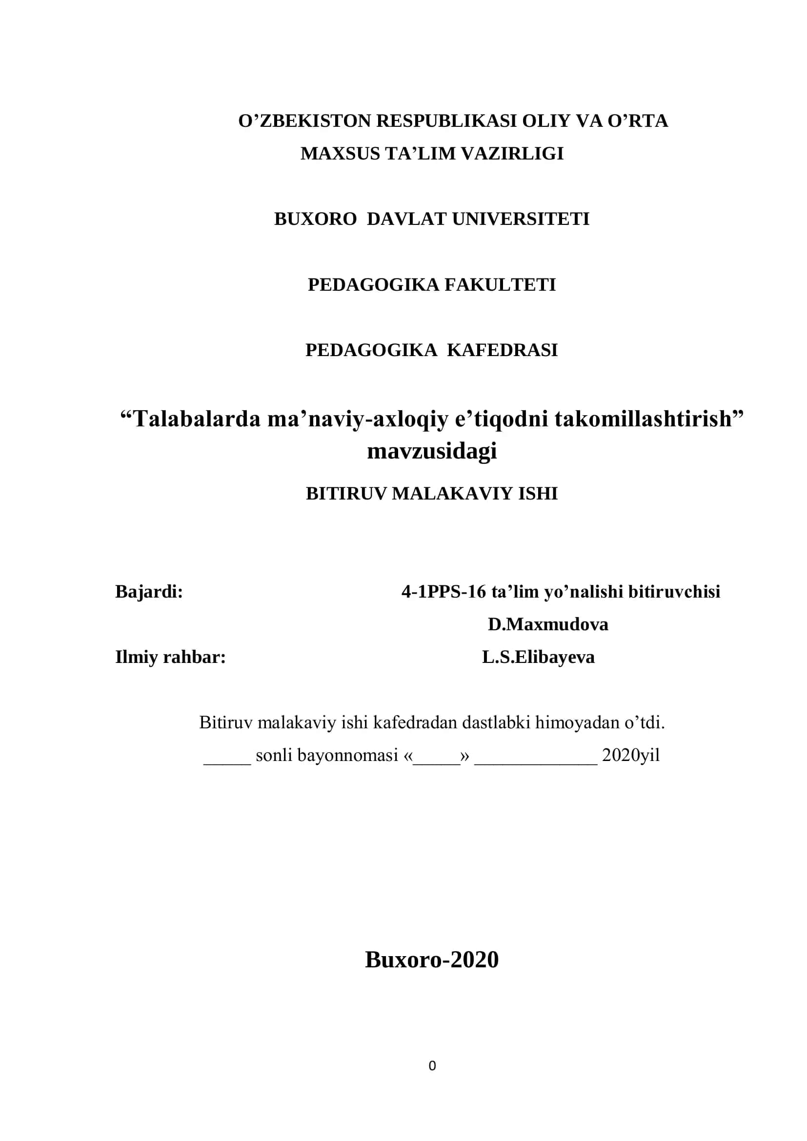 Talabalarda ma’naviy-axloqiy e’tiqodni takomillashtirish 1