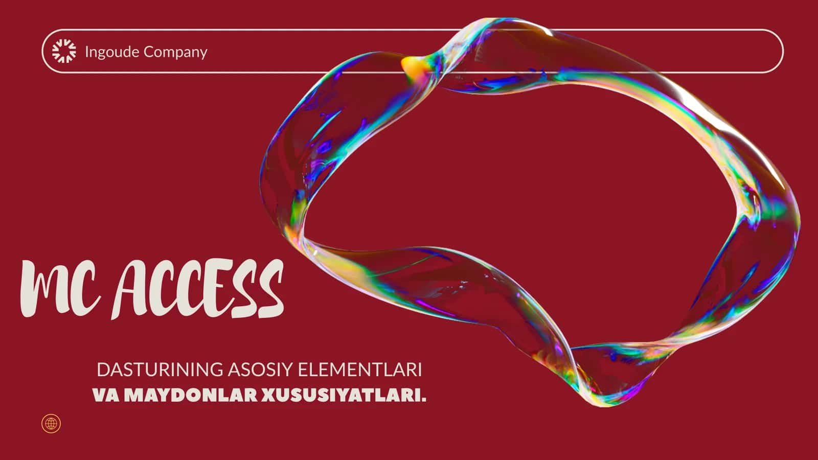 MS Access Dasturning asosiy elementlari 1