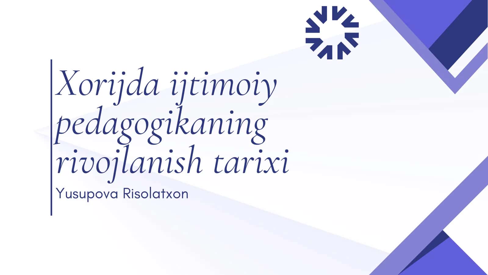 Xorijda ijtimoiy pedagogikaning rivojlanishi 1