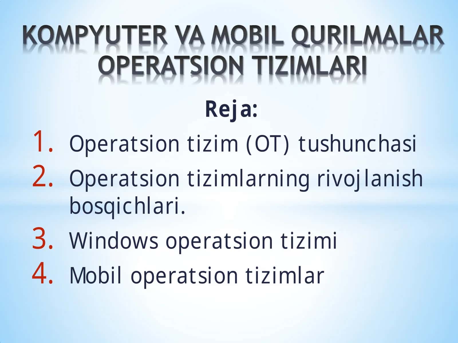 Operatsion tizim 1