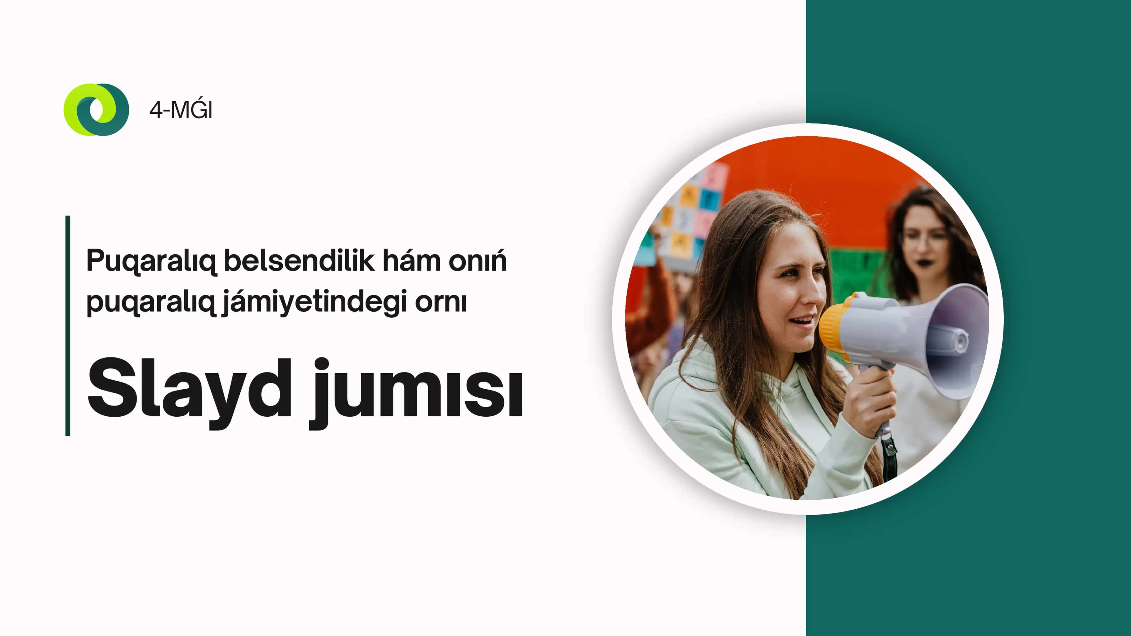 Puqaralıq belsendilik hám onıń puqaralıq jámiyetindegi ornı 1