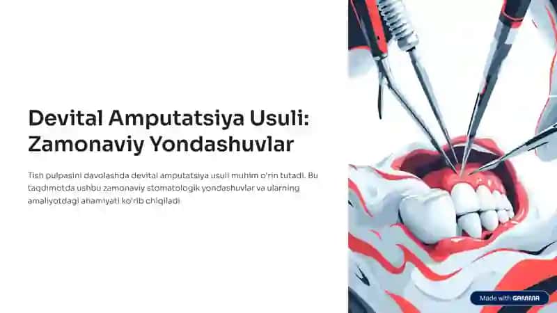 Devital Amputatsiya Usuli