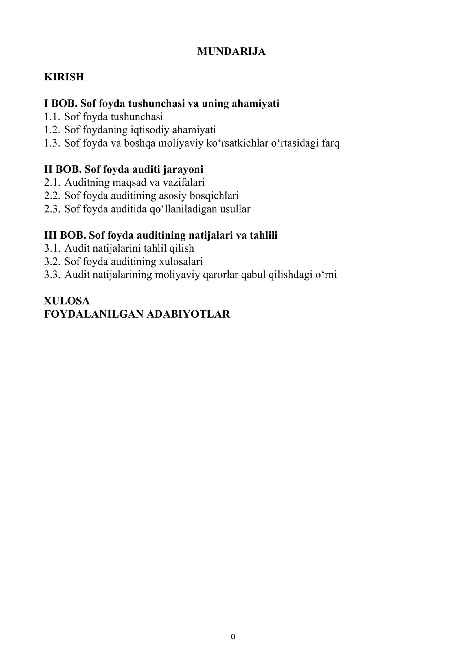 Sof Foyda Auditi 1