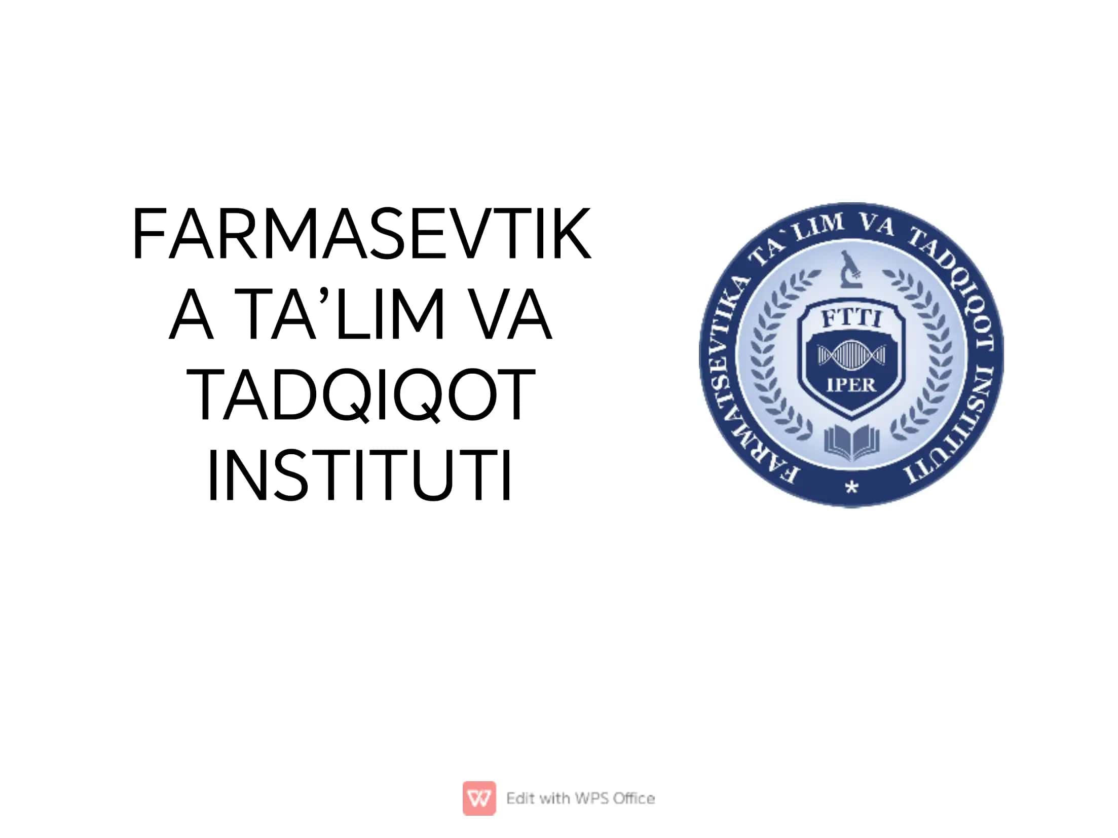 FARMASEVTIK 1