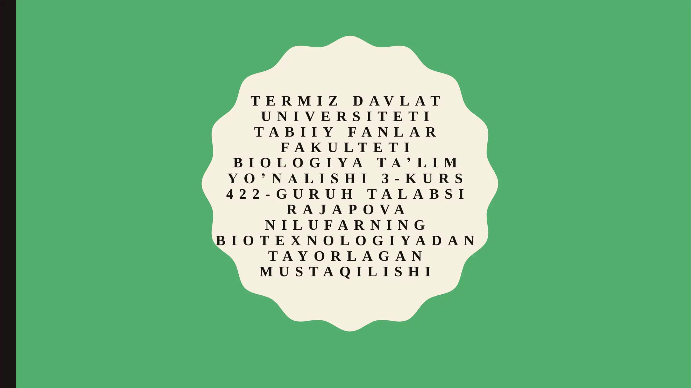 MIKROORGANIZMLAR YORDAMIDA TRANSGEN OQSILLAR OLISH TEXNOLOGIYALARI 1