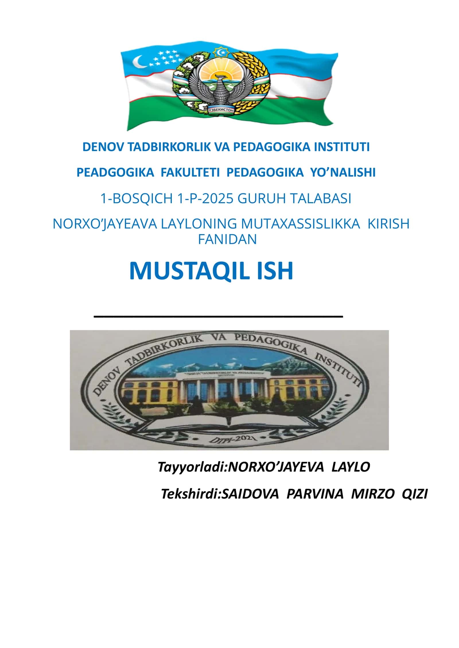 TALABANING ODOBLARI KITOBIGA TAQDIMOT 1