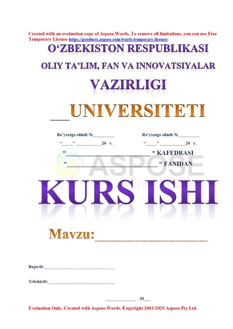 Kurs ishi: Investitsiyaning mohiyati, manbalari va shakllari 1