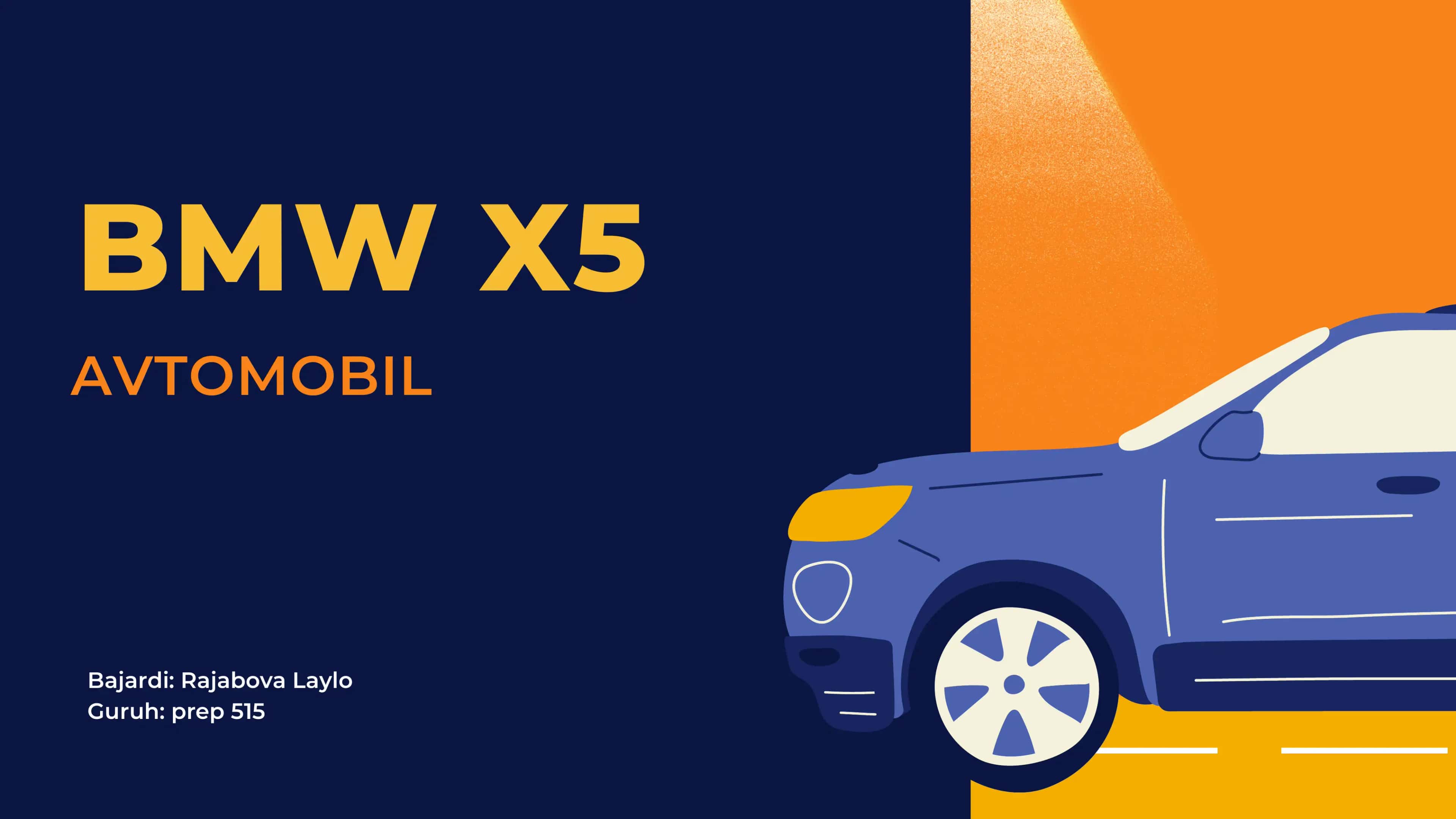 AVTOMOBIL BMW X5 1