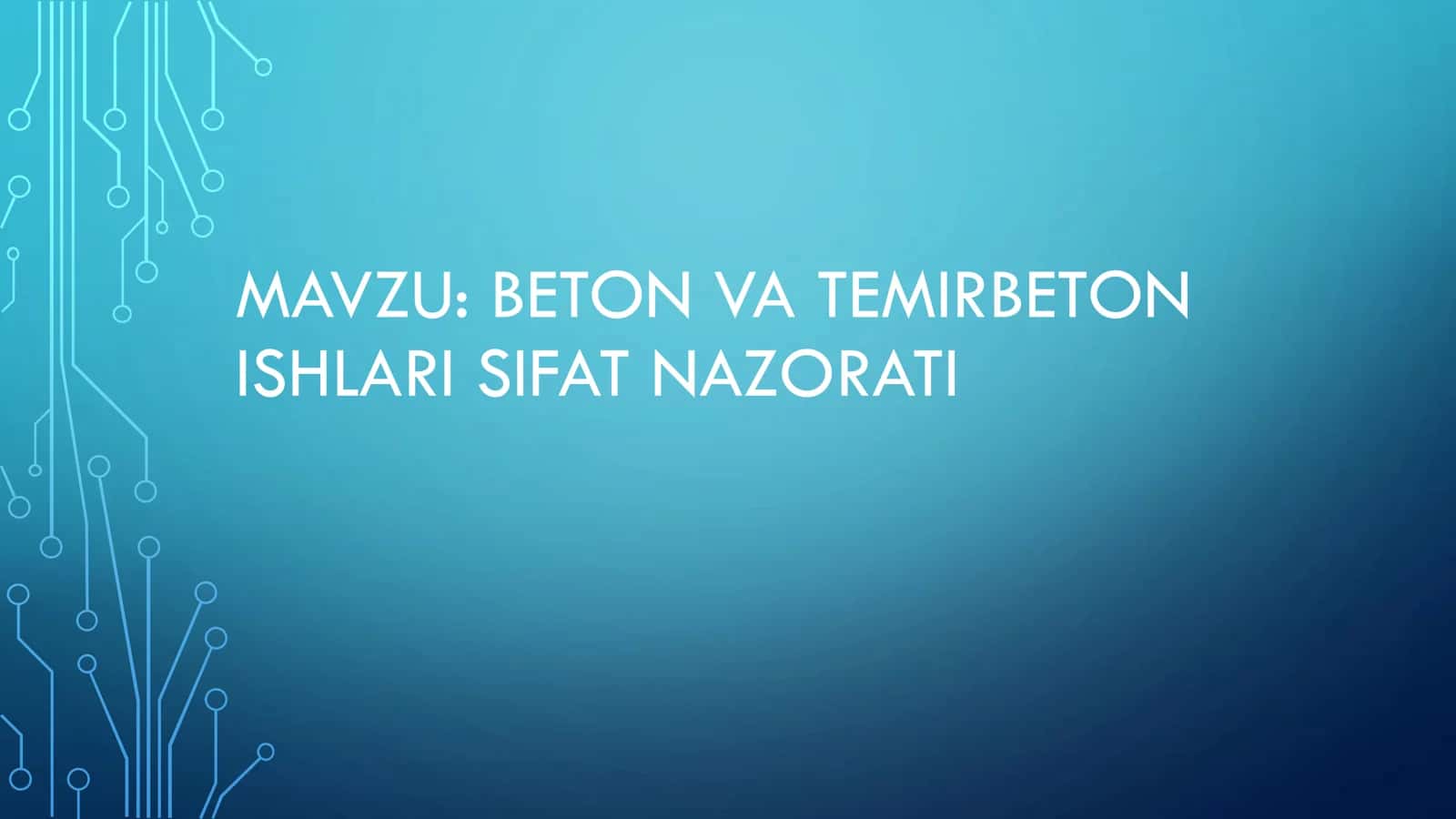 BETON VA TEMIRBETON ISHLARI SIFAT NAZORATI 1