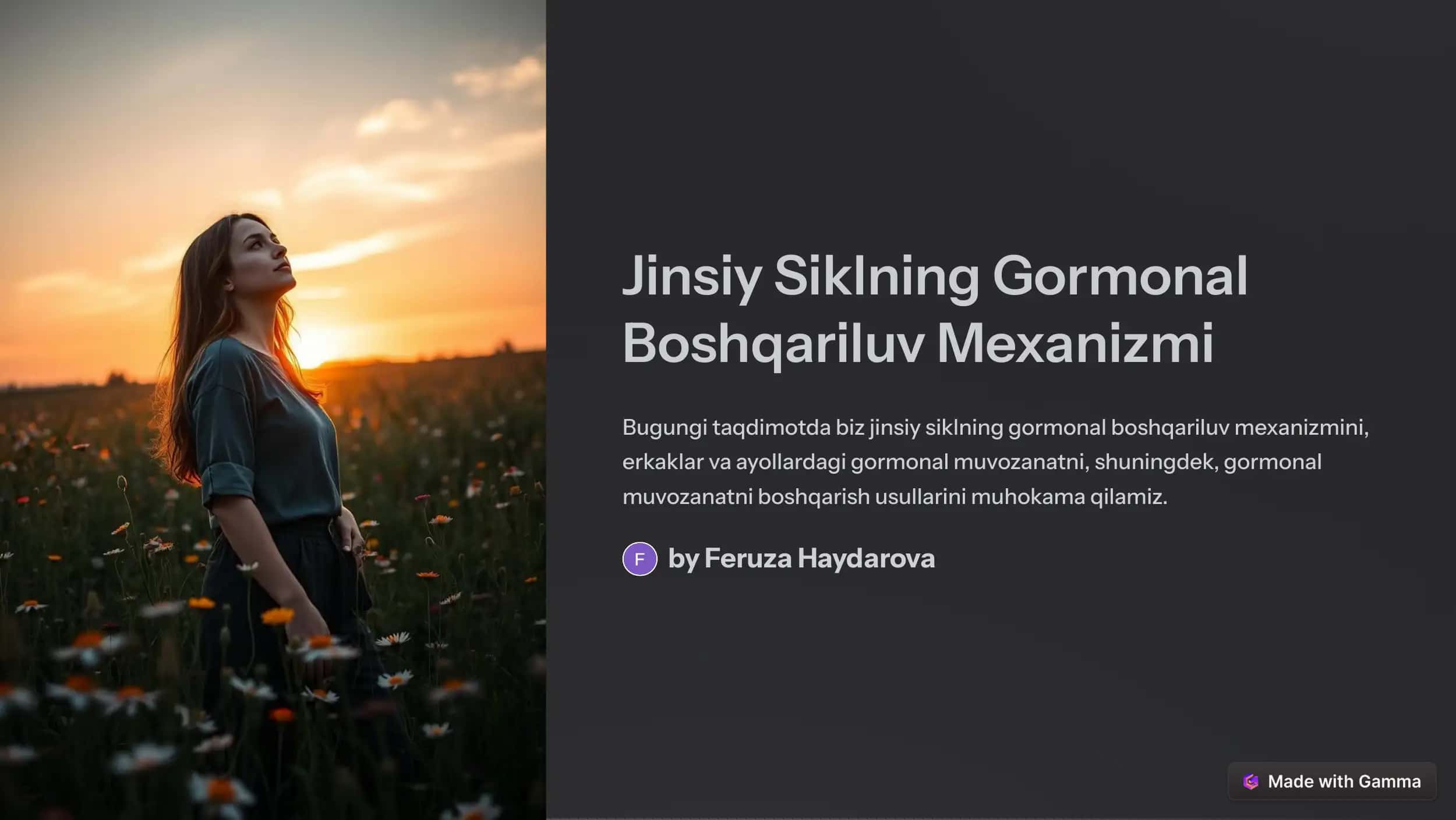 Jinsiy Siklning Gormonal Boshqariluv Mexanizmi 1