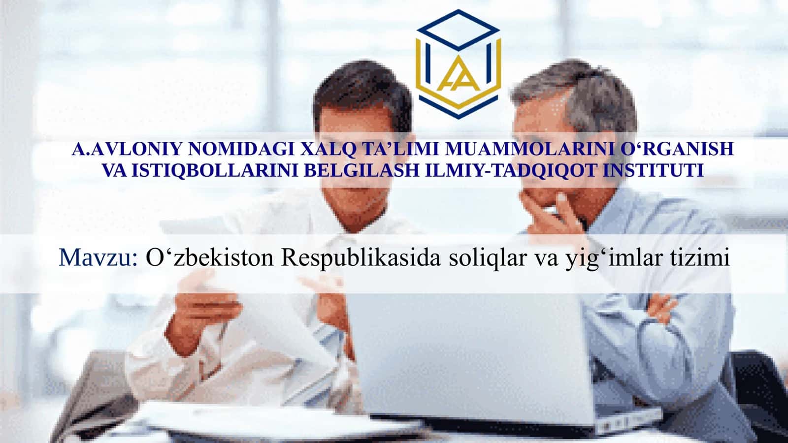 O'zbekiston Respublikasida soliqlar va yig'imlar tizimi. 1