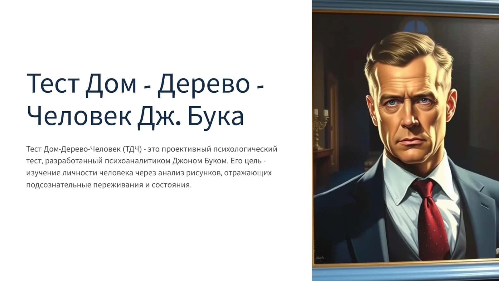 Тест Дом - Дерево - Человек 1
