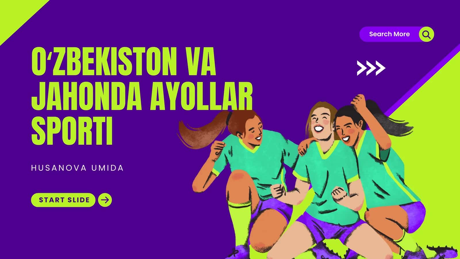 Oʻzbekiston va Jahonda Ayollar Sporti nomli taqdimot 1