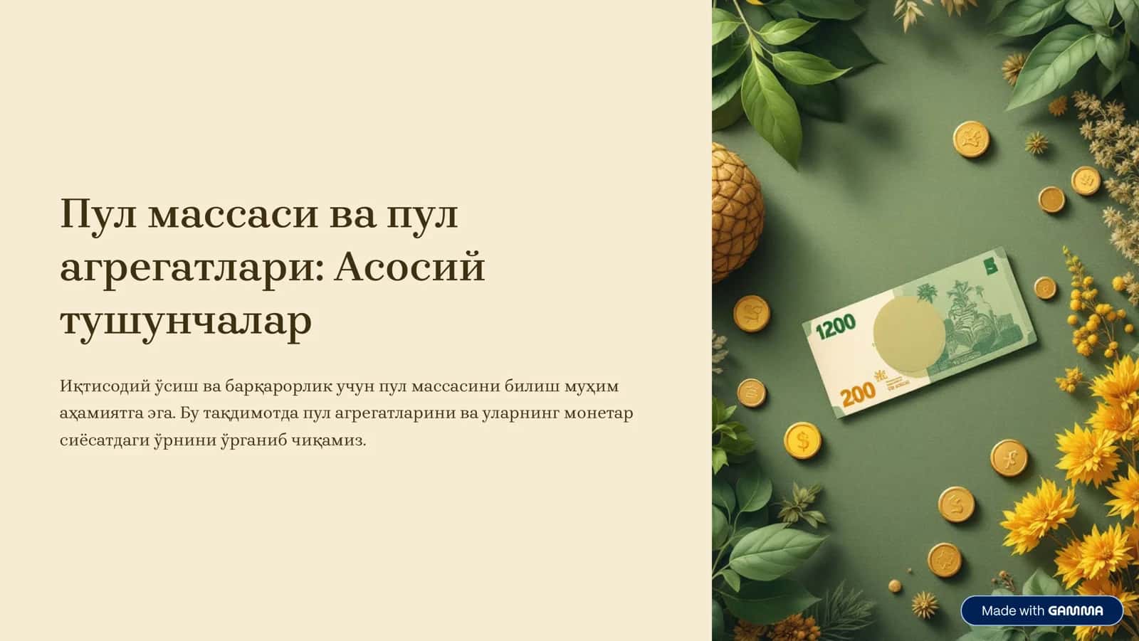 Пул агрегатларига кириш: Монетар сиёсатдаги ўрни 1