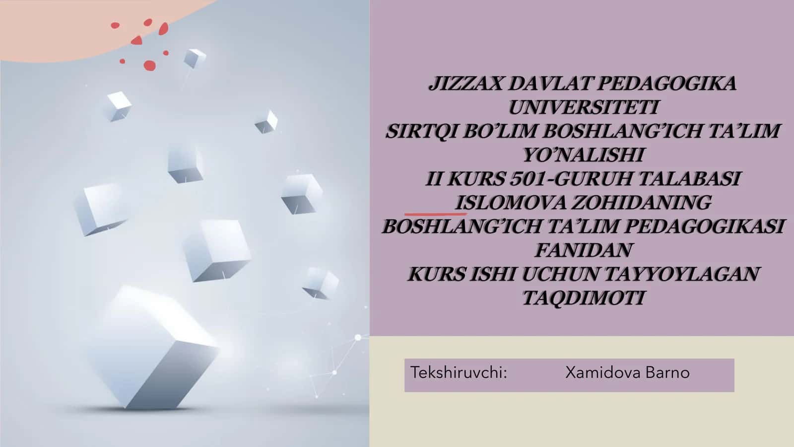 Boshlang'ich Ta'limga Yo'naltirilgan Tarbiyaviy Ishlarni Rejalashtirish Metodikasi 1