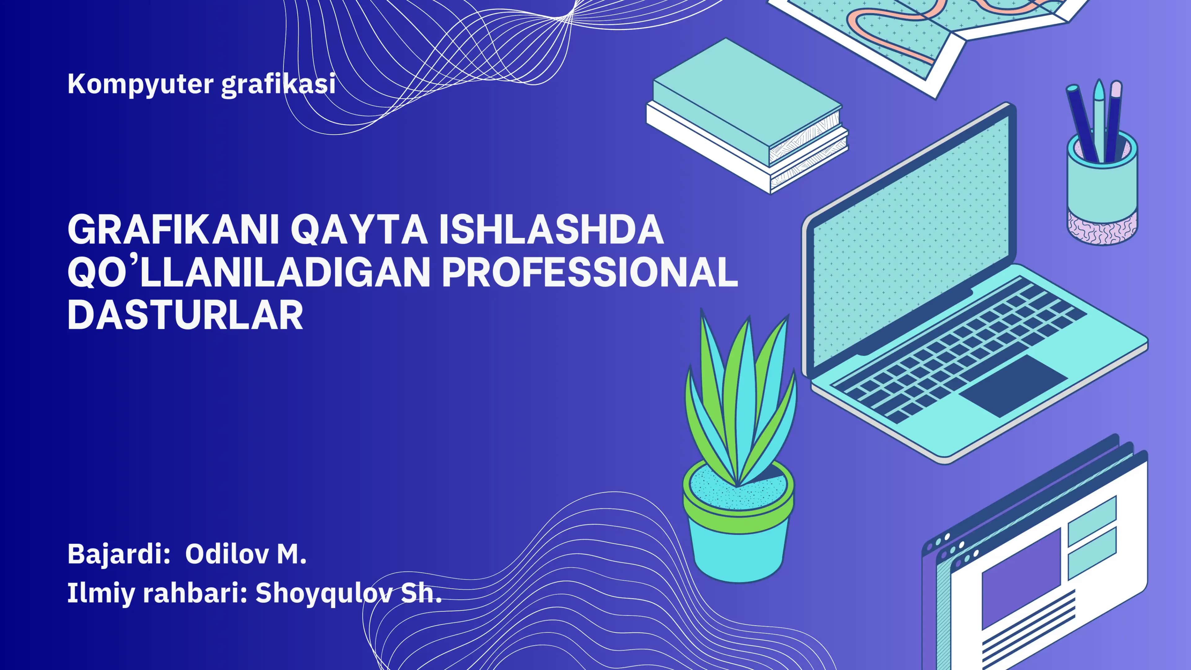 Grafikani qayta ishlashda QO'LLANILADIGAN PROFESSIONAL dasturlar 1