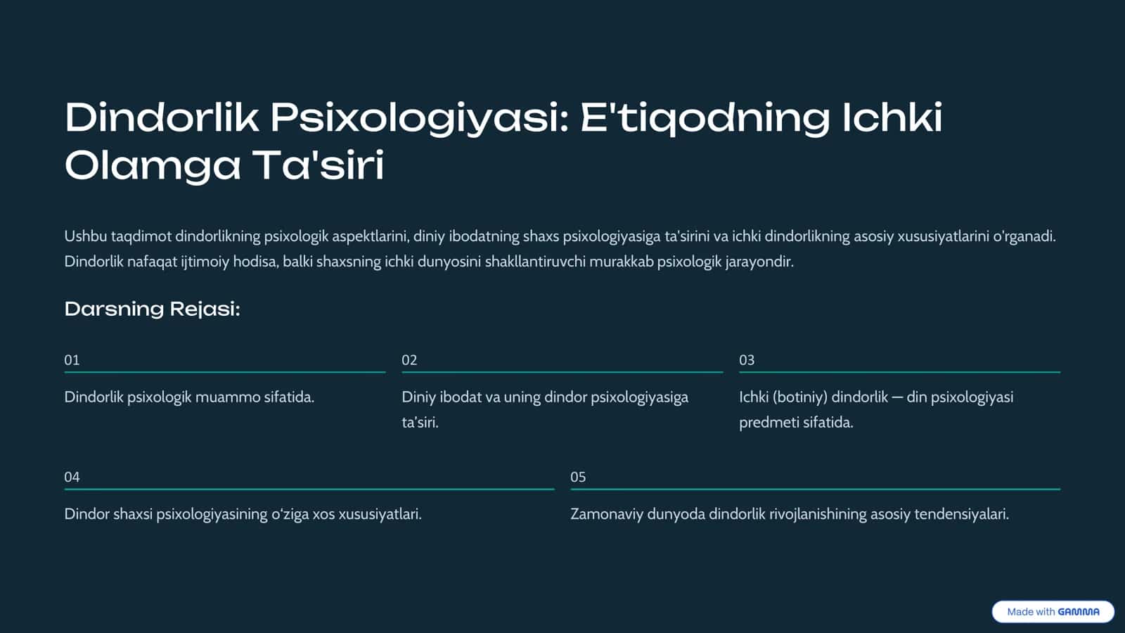 Dindorlik Psixologiyasi: E'tiqodning Ichki Olamga Ta'siri 1