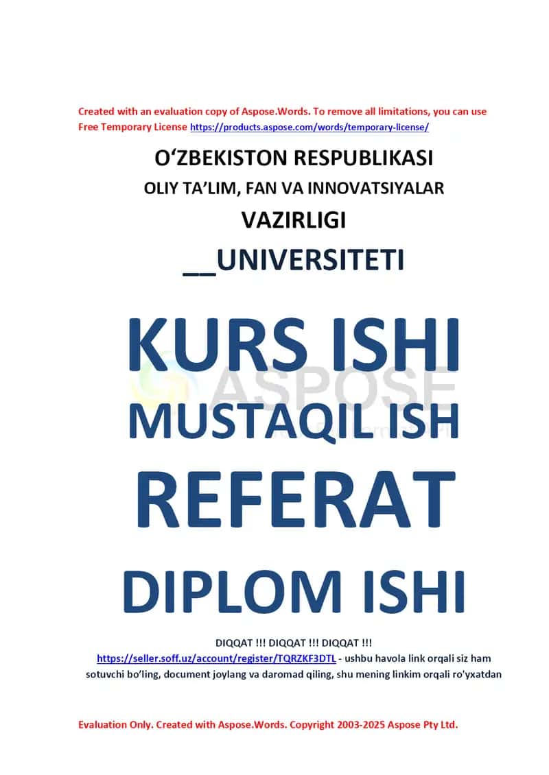 Referat “Bachadon bo‘yni va tanasi fon hamda rak oldi kasalliklari tasnifi” 1
