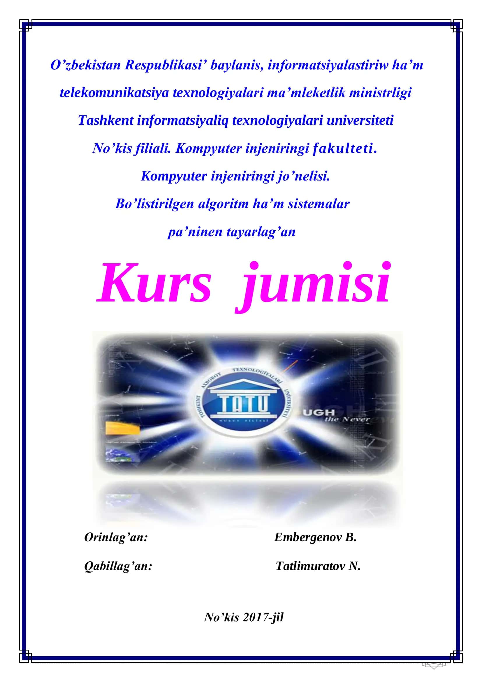 Kompyuter injeniringi jo’nelisi 1