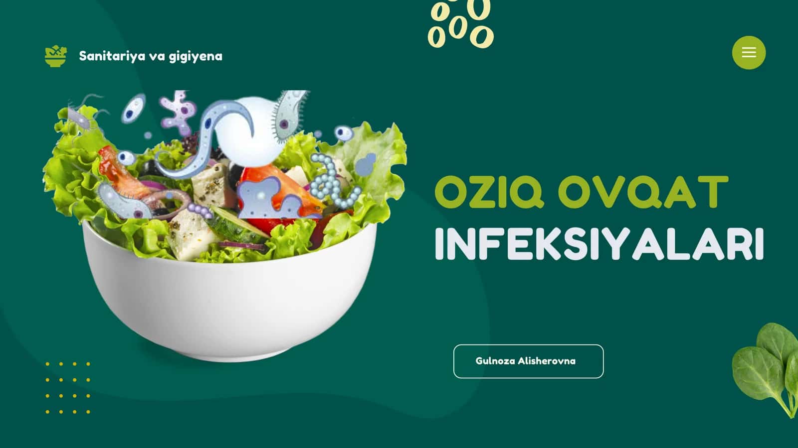 OZIQ OVQAT INFEKSIYALARI 1