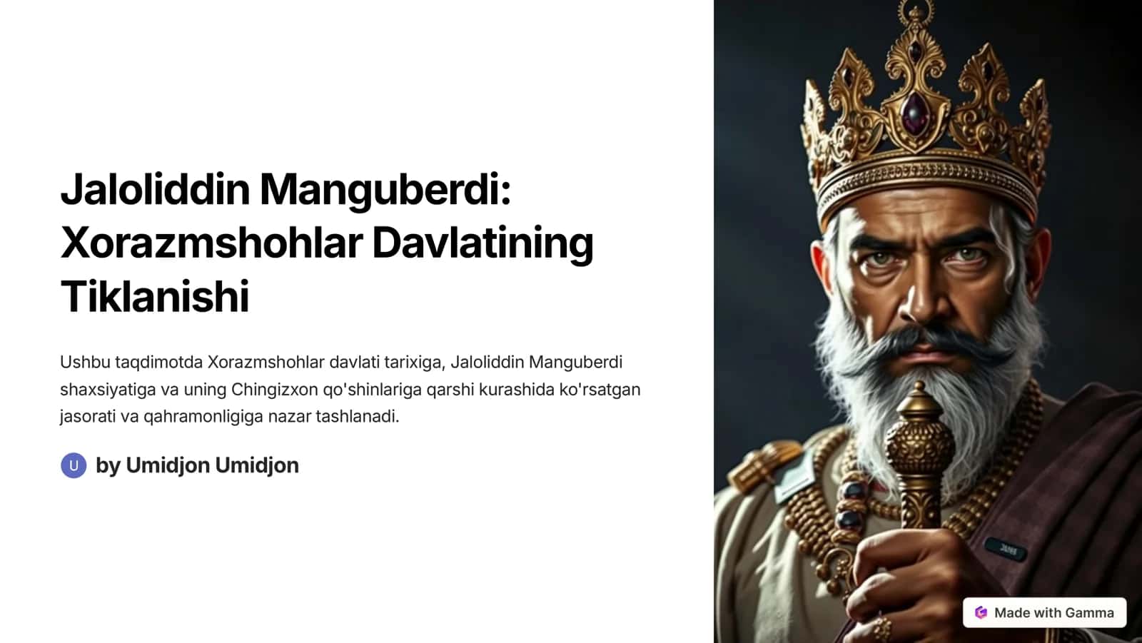 Xorazmshohlar Davlatining Tiklanishi 1