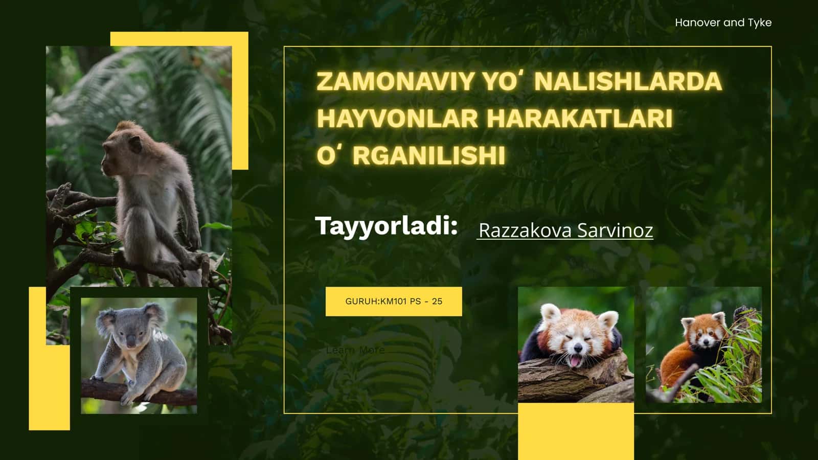 Hayvonlar harakatini o‘rganishning ahamiyati 1