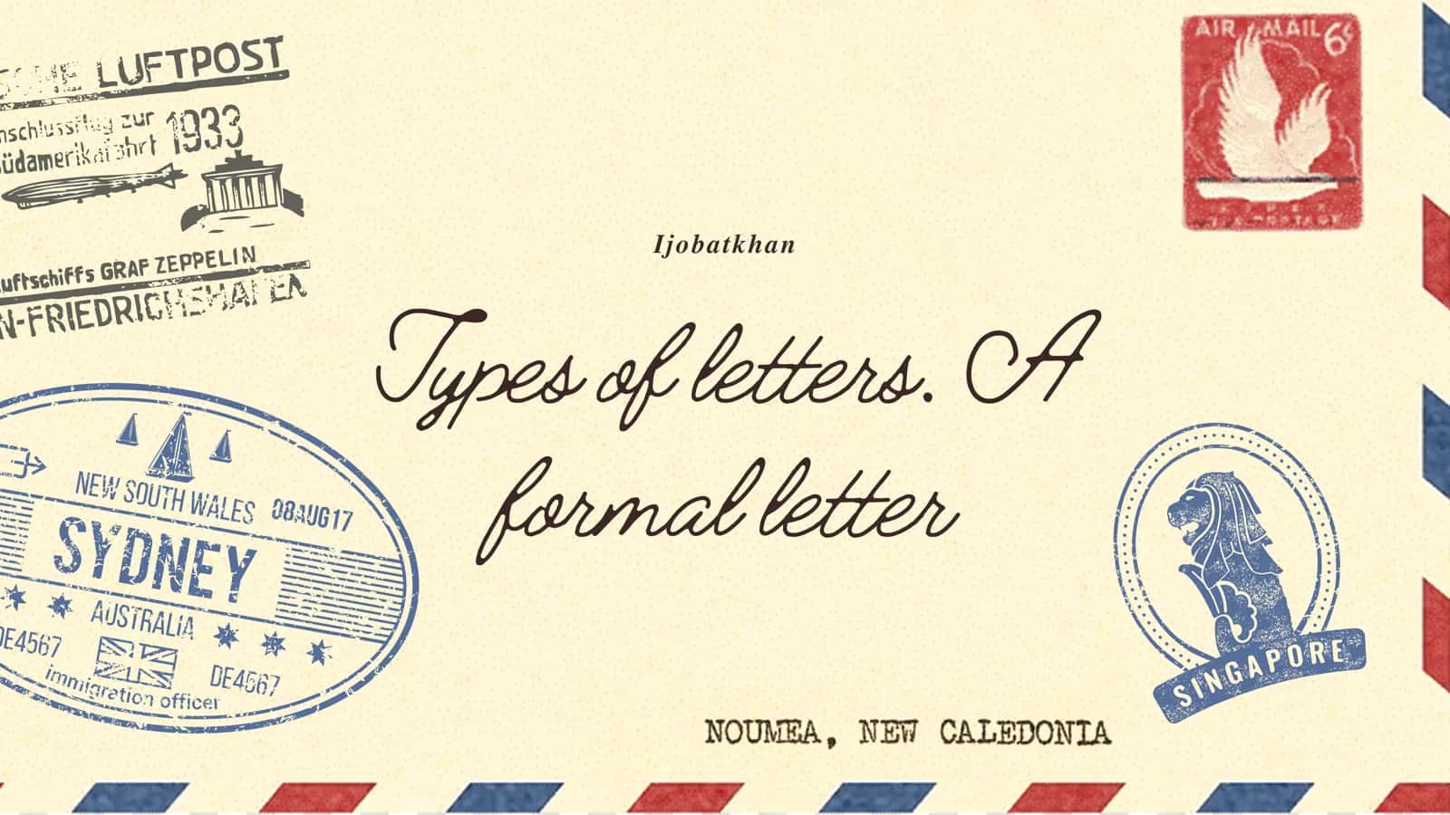Types of letters 1