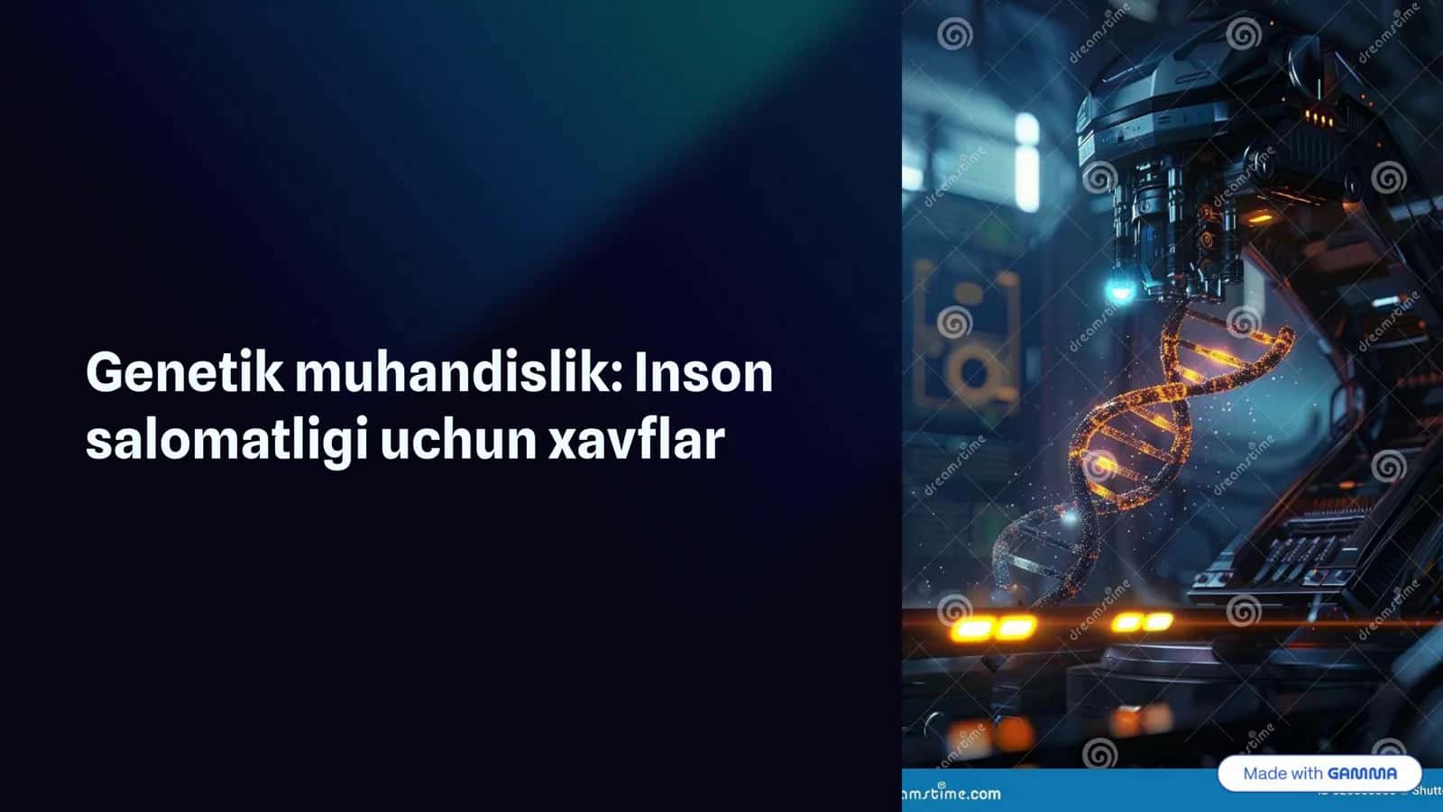 Genetik muhandislik: Inson salomatligi uchun xavflar 1