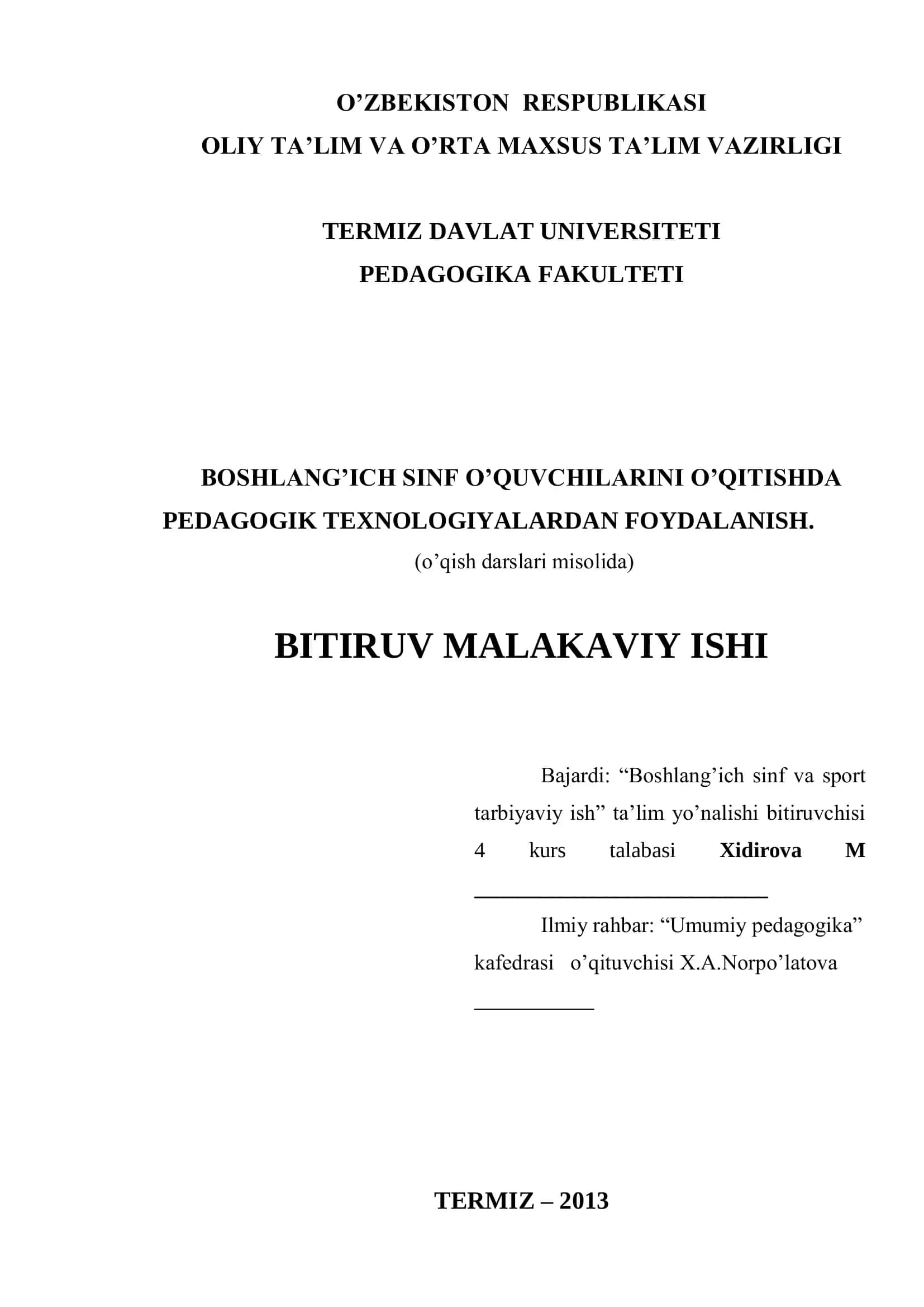 Pedagogik Texnologiyalar 1
