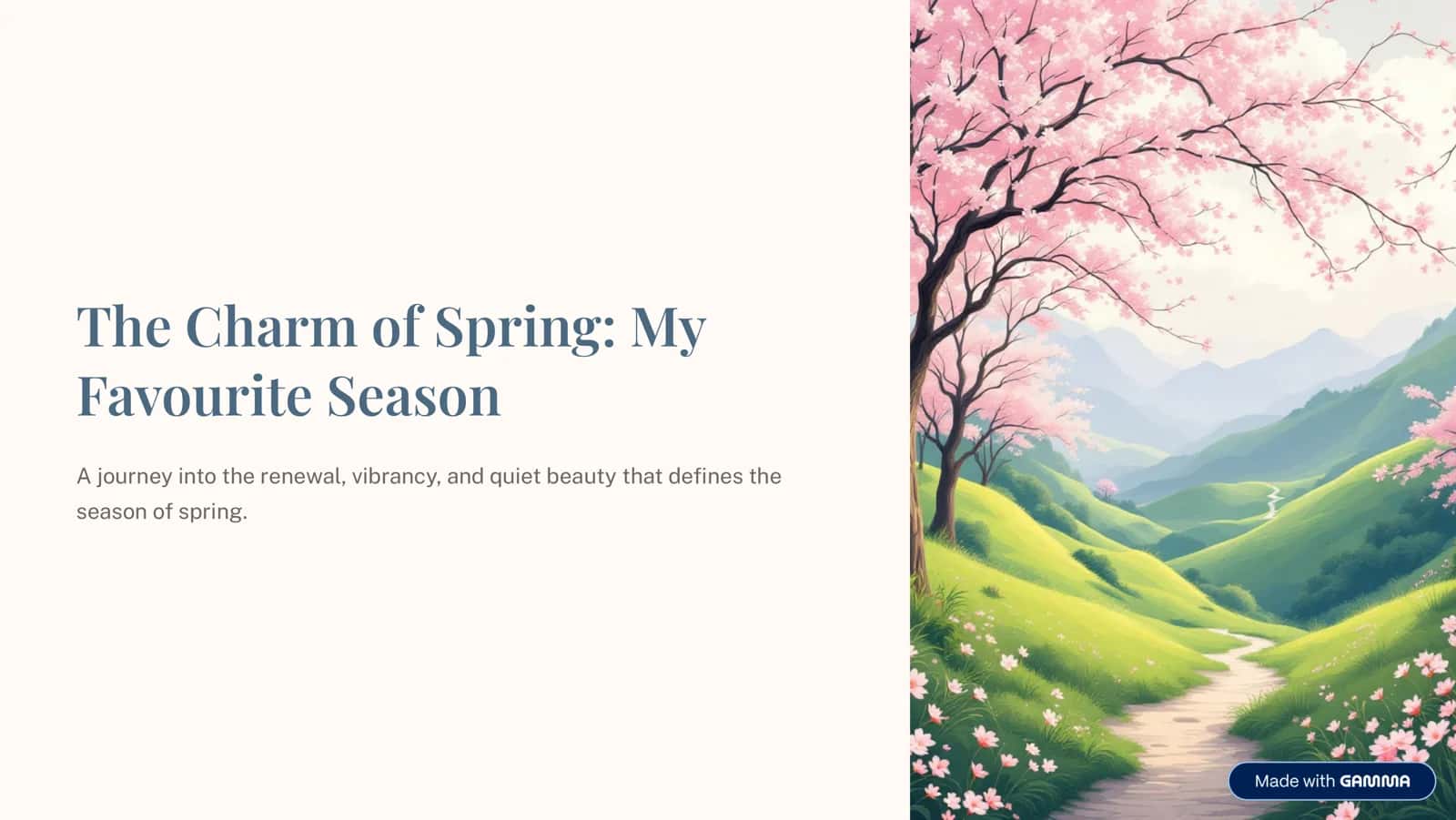The Charm of spring. My favourite season. 1