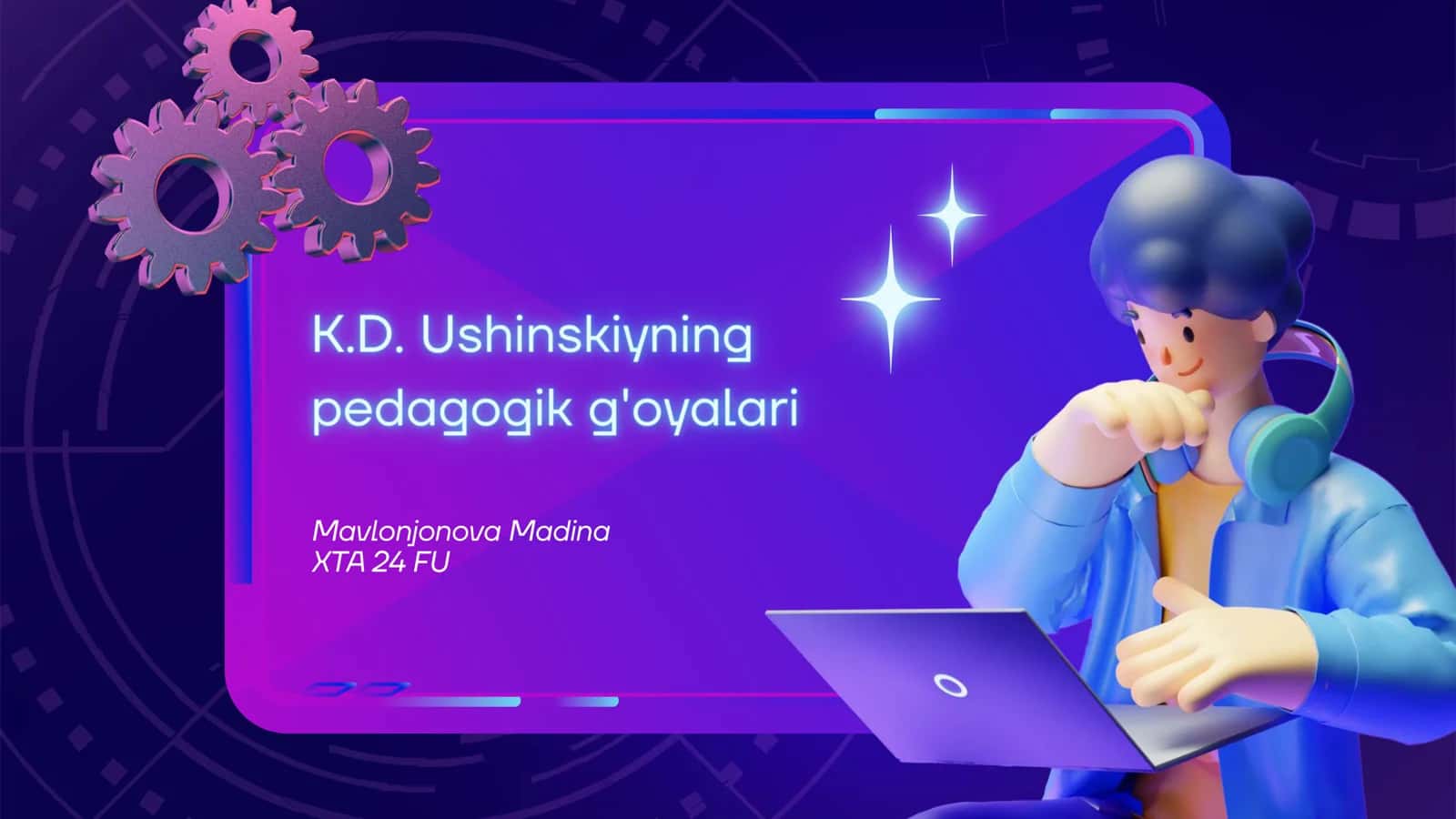 K.D. Ushinskiyning pedagogik g'oyalari 1